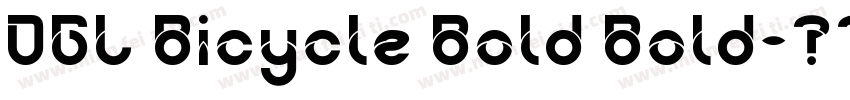 DGL Bicycle Bold Bold字体转换